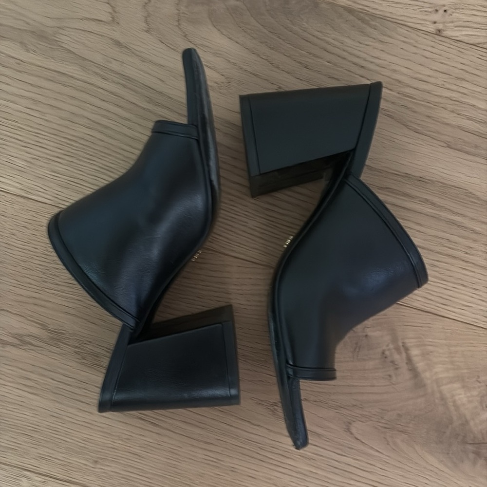 Stuart Weitzman Cayman Block Slide Black 8 - image 8